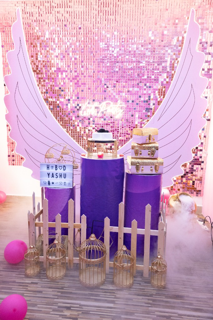 Angel Wings & Neon Birthday Celebration Suite